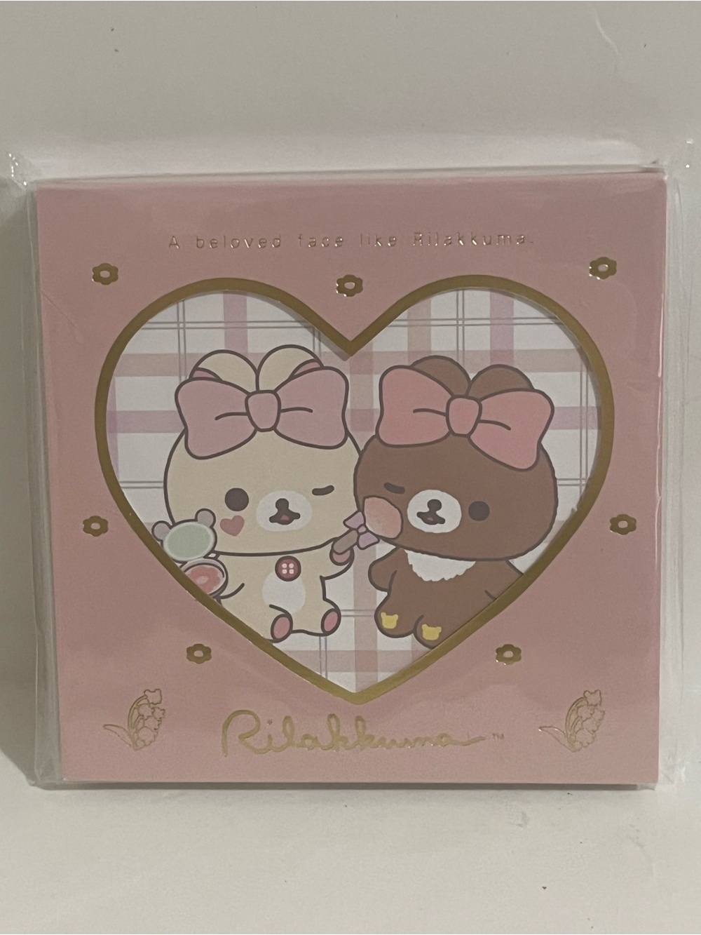 Rilakkuma-Korilakkuma MakeUp Series Small Square Memo Pad